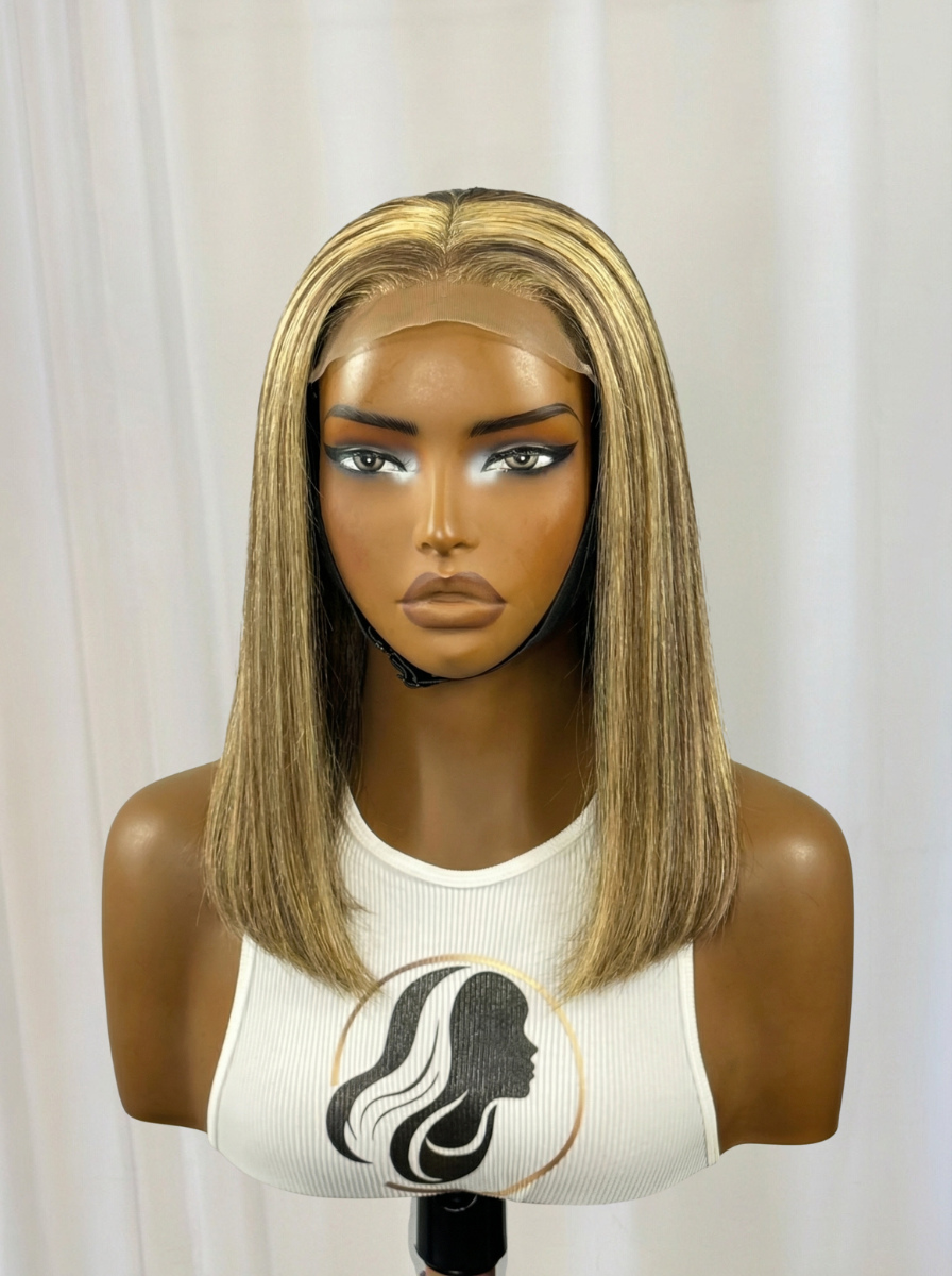 The Consultant  | 12” Glueless Bob Human Hair Blend Wig