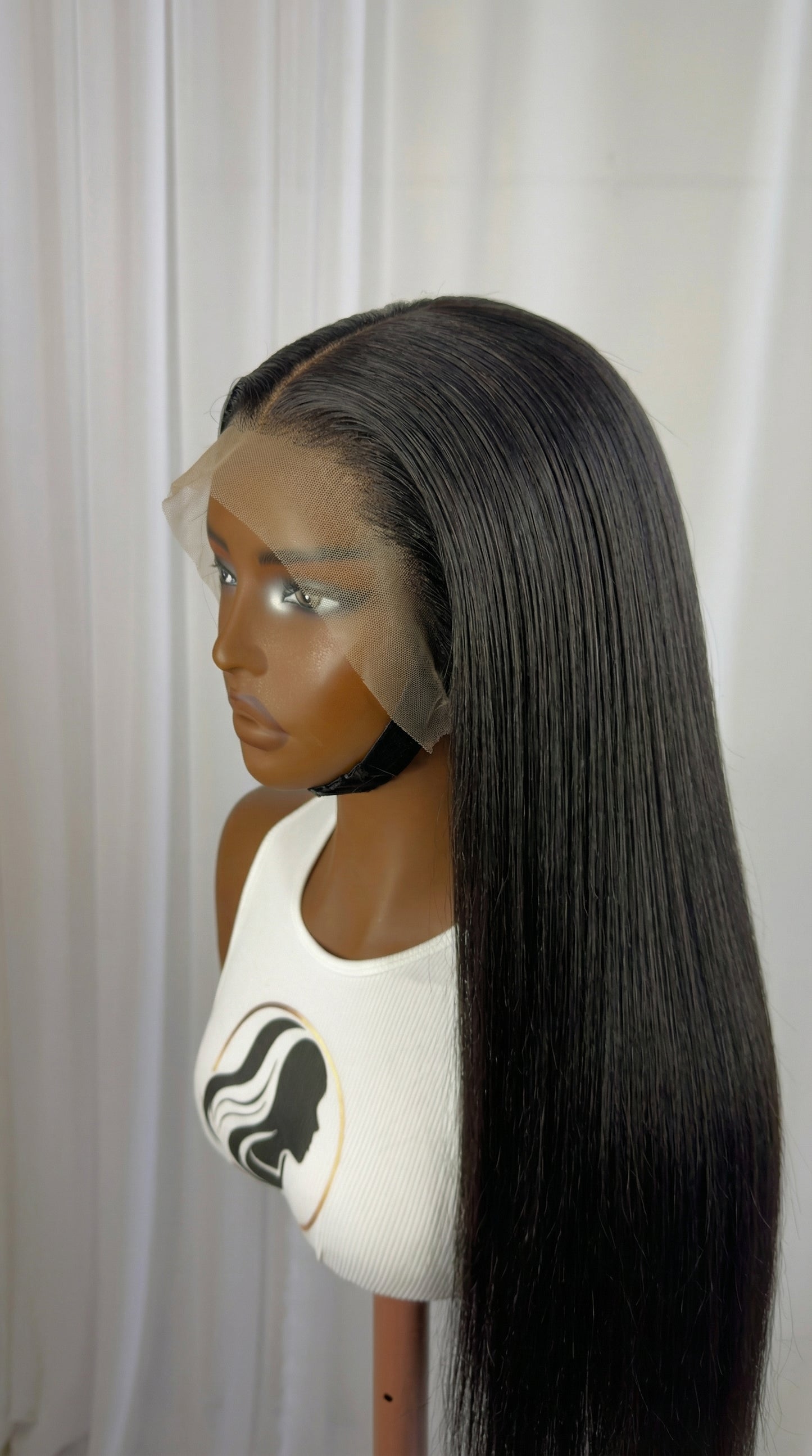 The Matriarch  | 26” Yaki Straight Human Hair Blend Wig