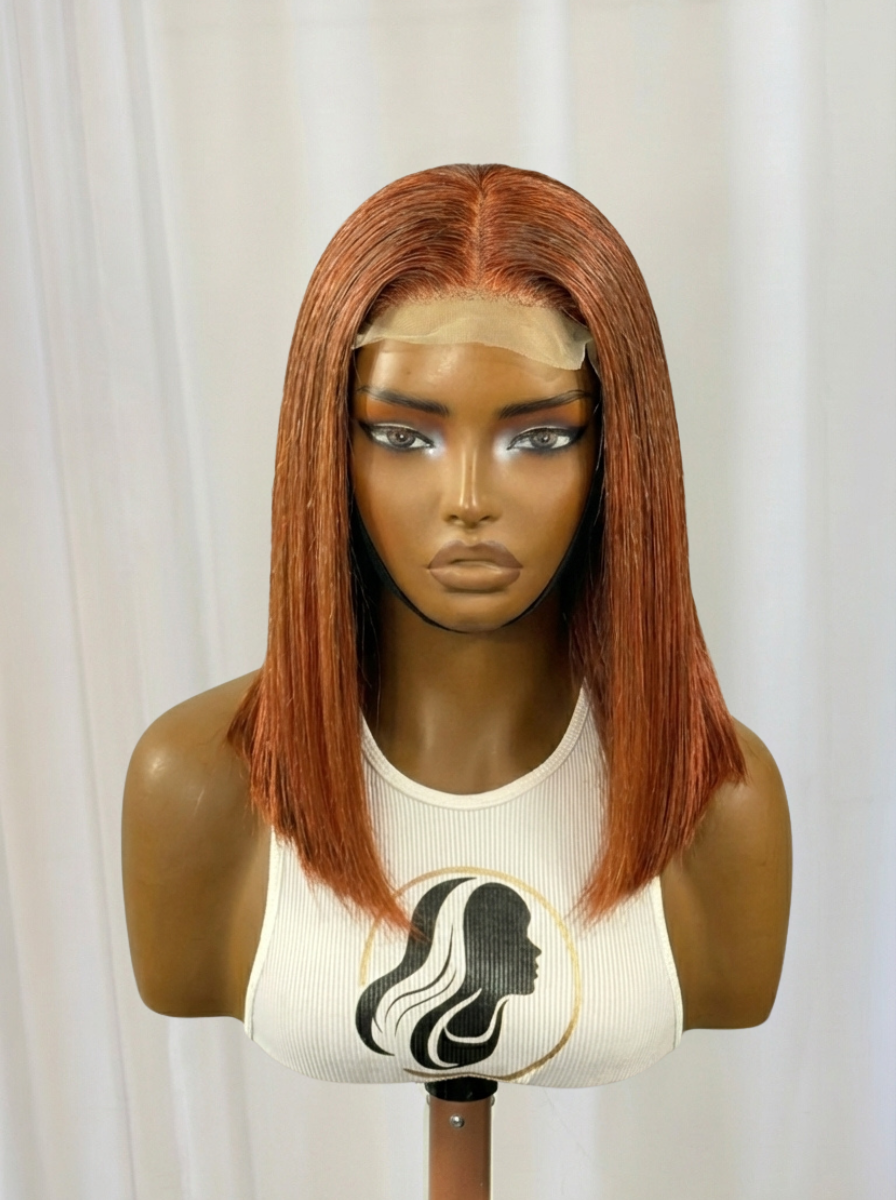 The Consultant  | 12” Glueless Bob Human Hair Blend Wig