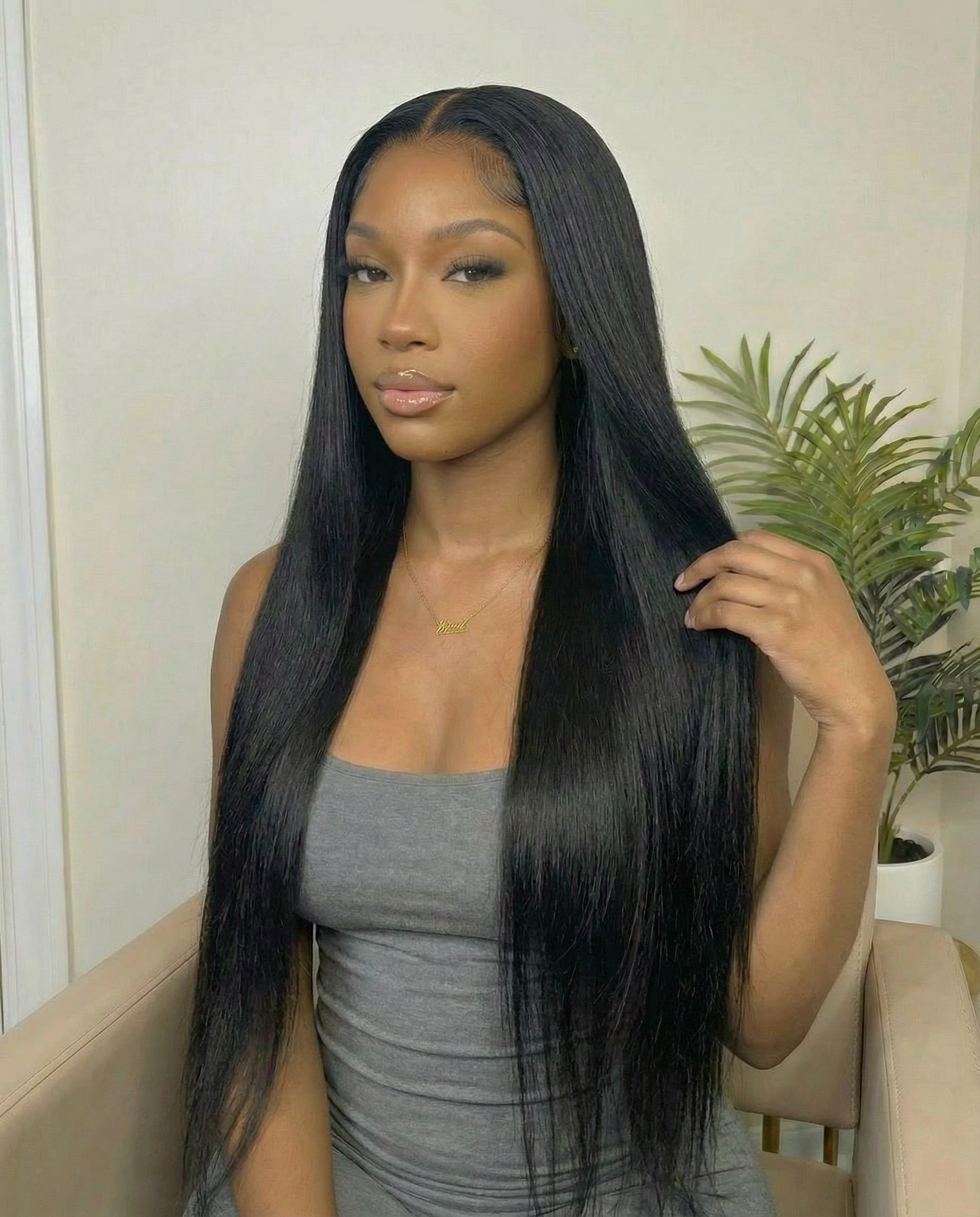 The CEO | 30” Straight Human Hair Blend Wig