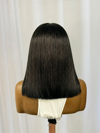 The Consultant  | 12” Glueless Bob Human Hair Blend Wig