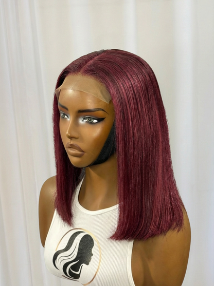 The Consultant  | 12” Glueless Bob Human Hair Blend Wig