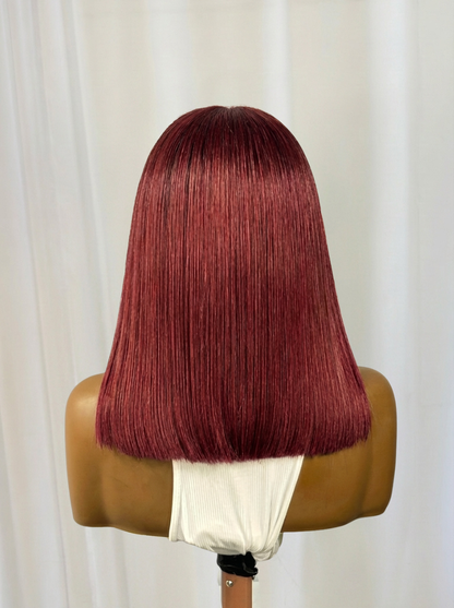 The Consultant  | 12” Glueless Bob Human Hair Blend Wig