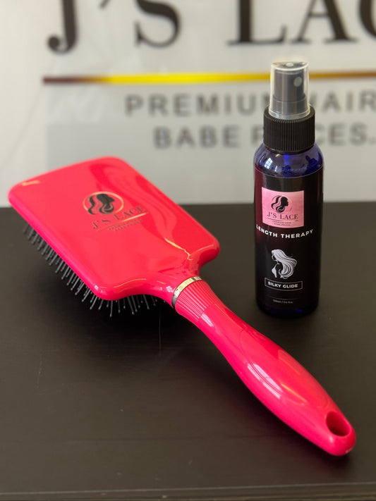 Free J's Lace Paddle Brush and Detangling Mist